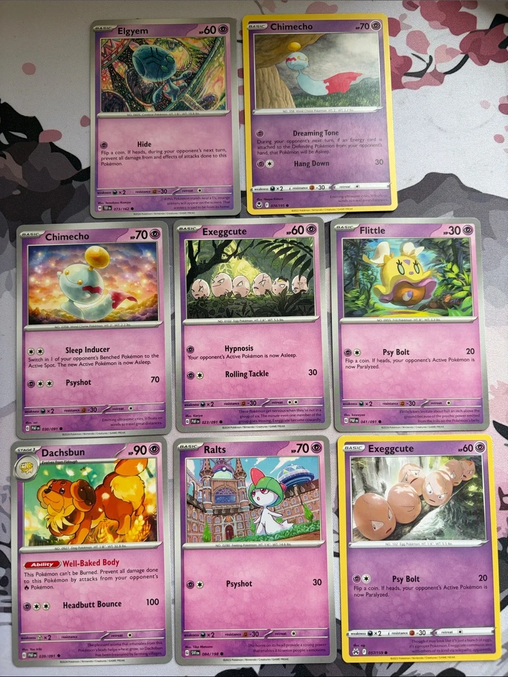 🔮 Mystical Psychic Pokémon Card Lot | Ralts Chimecho Flittle ✨5/$25✨